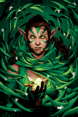 Magic the Gathering - Nissa Revane by Tracie Ching Poster